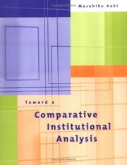 Cover of: Toward a Comparative Institutional Analysis