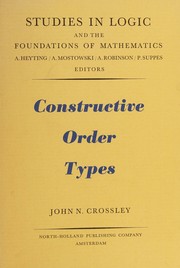 Cover of: Constructive order types