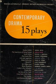 Cover of: Contemporary Drama: Fifteen Plays