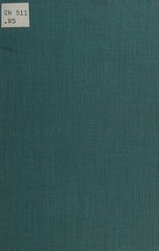 Cover of: The control of growth and form: a study of the epidermal cell in an insect.