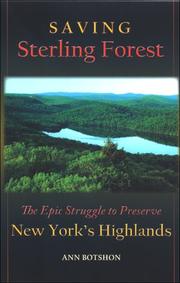 Cover of: Saving Sterling Forest by Ann Botshon