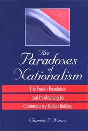 Cover of: The Paradoxes of Nationalism: The French Revolution and Its Meaning for Contemporary Nation Building (Suny Series in National Identities)