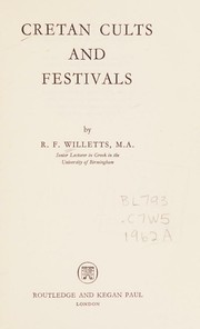 Cover of: Cretan cults and festivals