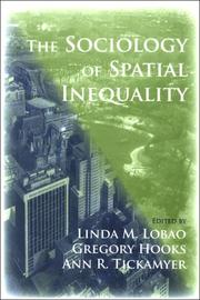 Cover of: The Sociology of Spatial Inequality | 