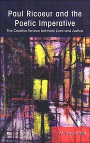 Cover of: Paul Ricour and the Poetic Imperative: The Creative Tension Between Love and Justice (Suny Series in Theology and Continental Thought)