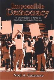 Cover of: Impossible Democracy by Noel A. Cazenave, Noel A. Cazenave