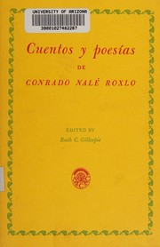 Cover of: Cuentos y poesías by Nalé Roxlo, Conrado, Nalé Roxlo, Conrado
