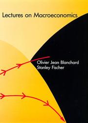 Cover of: Lectures on macroeconomics by Olivier Blanchard