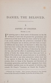 Cover of: Daniel the beloved by William M. Taylor, William M. Taylor