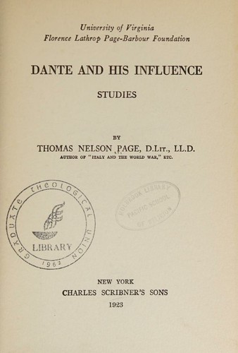 Dante and his influences