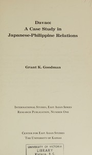 Cover of: Davao by Grant Kohn Goodman, Grant Kohn Goodman