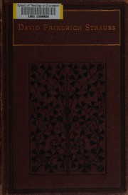 Cover of: David Friedrich Strauss in his life and writings