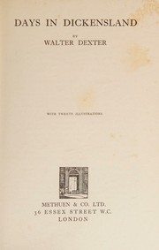 Cover of: Days in Dickensland