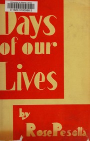 Cover of: Days of our lives by Rose Pesotta, Rose Pesotta