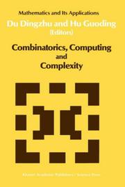 Cover of: Combinatorics, computing, and complexity