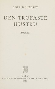 Cover of: Den trofaste hustru