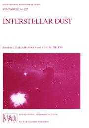 Cover of: Interstellar Dust (International Astronomical Union Symposia)