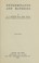 Cover of: Determinants and Matrices