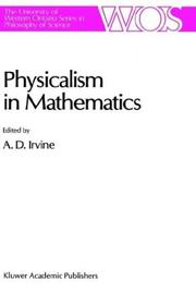 Cover of: Physicalism in mathematics