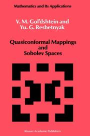 Cover of: Quasiconformal Mappings and Sobolev Spaces (Mathematics and its Applications) | V.M. Gol
