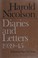 Cover of: Diaries and letters