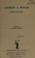 Cover of: Diary and life