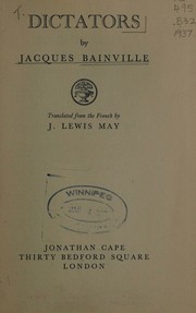 Cover of: Dictators