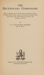 Cover of: The dictionary companion