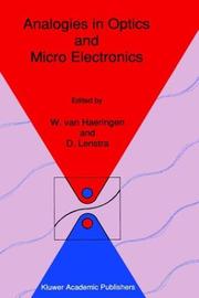 Cover of: Analogies in Optics and Micro Electronics: Selected Contributions on Recent Developments