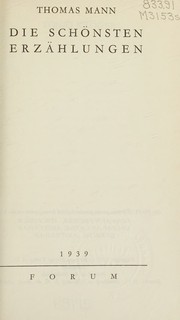 Cover of: Die Schönsten Erzählungen