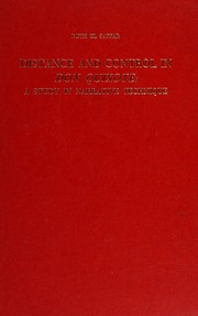 Cover of: Distance and control in Don Quixote by Ruth S. El Saffar, Ruth S. El Saffar