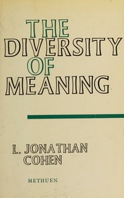Cover of: The diversity of meaning