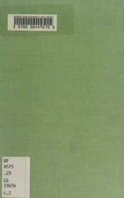 Cover of: The doctrine of judicial review: its legal and historical basis, and other essays.