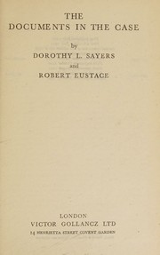 Cover of: The Documents in the Case