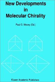 Cover of: New developments in molecular chirality