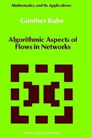 Cover of: Algorithmic Aspects of Flows in Networks