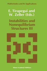 Cover of: Instabilities and Nonequilibrium Structures III (Mathematics and Its Applications)