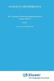 Cover of: Husserl's legacy in phenomenological philosophies: new approaches to reason, language, hermeneutics, human condition