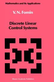 Cover of: Discrete linear control systems