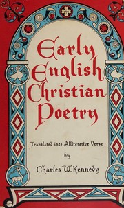 Cover of: Early English Christian poetry