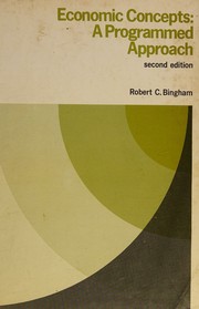 Cover of Economic concepts by Robert C. Bingham