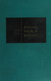 Cover of: Economic theory in retrospect.