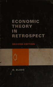 Cover of: Economic theory in retrospect