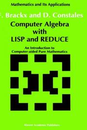Computer algebra with LISP and REDUCE by F. Brackx