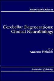 Cerebellar degenerations by Andreas Plaitakis