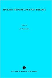Applied hyperfunction theory by Isao Imai
