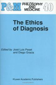 Cover of: The Ethics of diagnosis