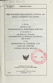 Cover of: The Electric Reliability Council of Texas intertie situation: a study