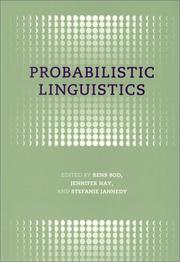 Cover of: Probabilistic Linguistics (Bradford Books) by 
