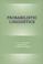 Cover of: Probabilistic Linguistics (Bradford Books)